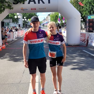 Ida und Leo starten in Wiesbaden beim City Marathon durch