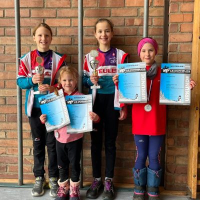 Vier Seriensiegerinnen bei Dornburger Winterlaufserie